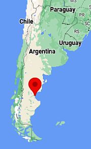 Comodoro Rivadavia, ubicación en el mapa