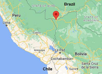 Cobija, ubicación en el mapa