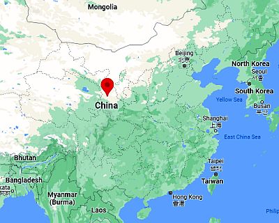 Lanzhou, ubicación en el mapa