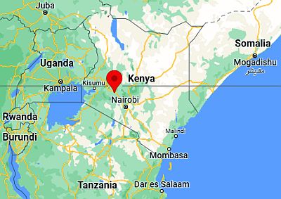 Nakuru, ubicación en el mapa