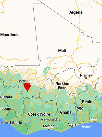 Buguni, ubicación en el mapa