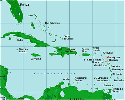 Mapa - Antigua Y Barbuda