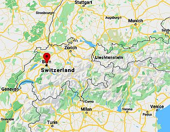 Berna, ubicación en el mapa