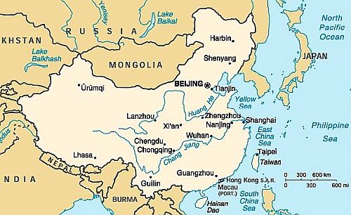 Mapa - China
