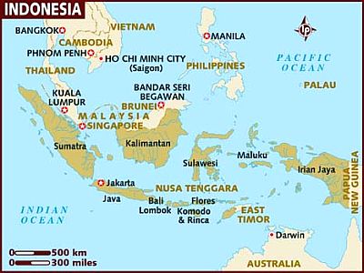 Mapa - Indonesia