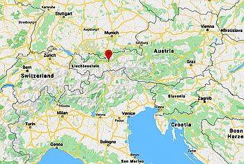 Innsbruck, ubicación en el mapa