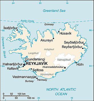 Mapa - Islandia