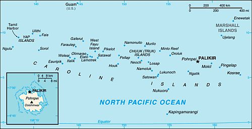 Mapa - Micronesia