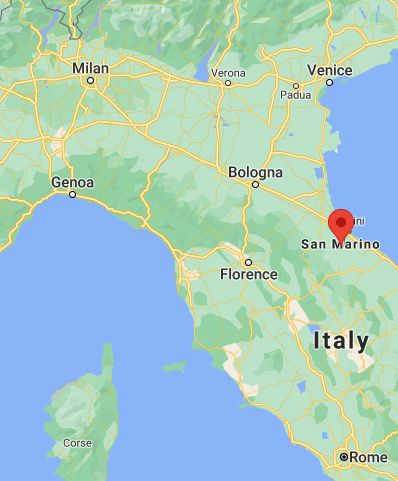 Mapa - San Marino