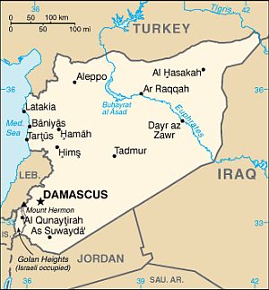 Mapa - Siria