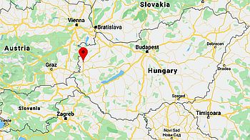 Szombathely, ubicación en el mapa