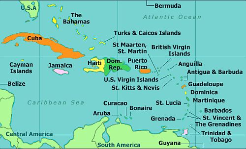 Mapa - Caribe