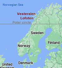 Islas Lofoten y Vesteralen, donde se encuentran