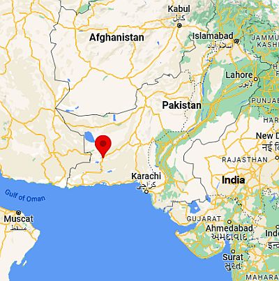 Panjgur, ubicación en el mapa