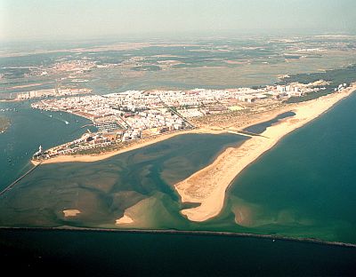 Isla Cristina desde el avión