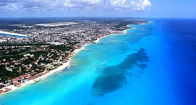 vista aérea de Playa del Carmen