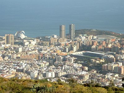 Santa Cruz de Tenerife desde arriba