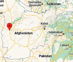 Herat, ubicación en el mapa