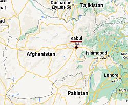 Kabul, ubicación en el mapa