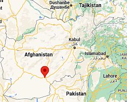 Kandahar, ubicación en el mapa