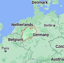 Renania del Norte-Westfalia, ubicación en el mapa