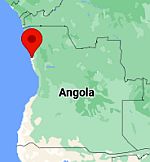 Luanda, ubicación en el mapa
