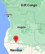 Ondjiva, ubicación en el mapa