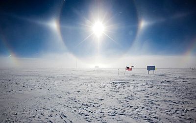 Parhelios en la Antártida