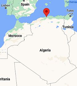 Argel, ubicación en el mapa