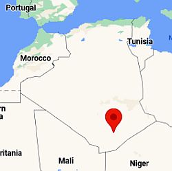 Tamanrasset, ubicación en el mapa