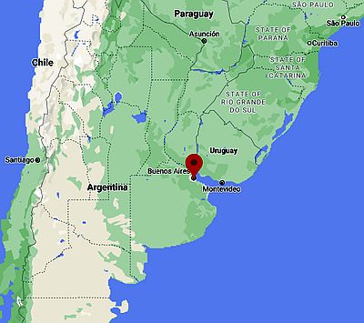 Buenos Aires, ubicación en el mapa