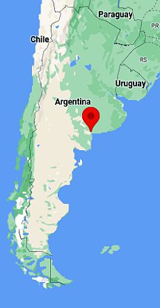 Bahía Blanca, ubicación en el mapa