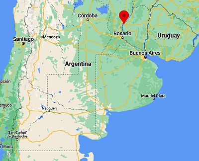Paraná, ubicación en el mapa
