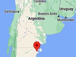 Puerto Madryn, ubicación en el mapa