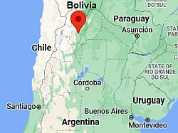 Salta, ubicación en el mapa