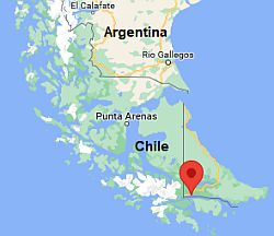 Ushuaia, ubicación en el mapa