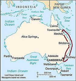 Australia, zona de clima subtropical húmedo