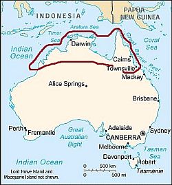 Australia, la zona de clima tropical