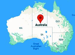 Alice Springs, ubicación en el mapa