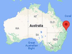 Brisbane, ubicación en el mapa