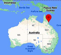 Cairns, ubicación en el mapa