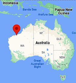 Port Hedland, ubicación en el mapa
