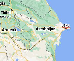 Bakú, ubicación en el mapa
