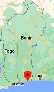 Cotonú, ubicación en el mapa
