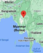 Mandalay, ubicación en el mapa
