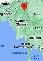 Myitkyina, ubicación en el mapa