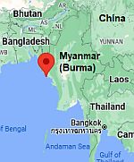 Sittwe, ubicación en el mapa