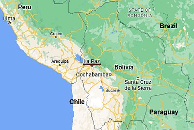 La Paz, ubicación en el mapa