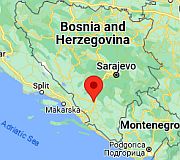 Mostar, ubicación en el mapa