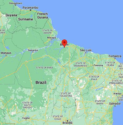 Belém, ubicación en el mapa